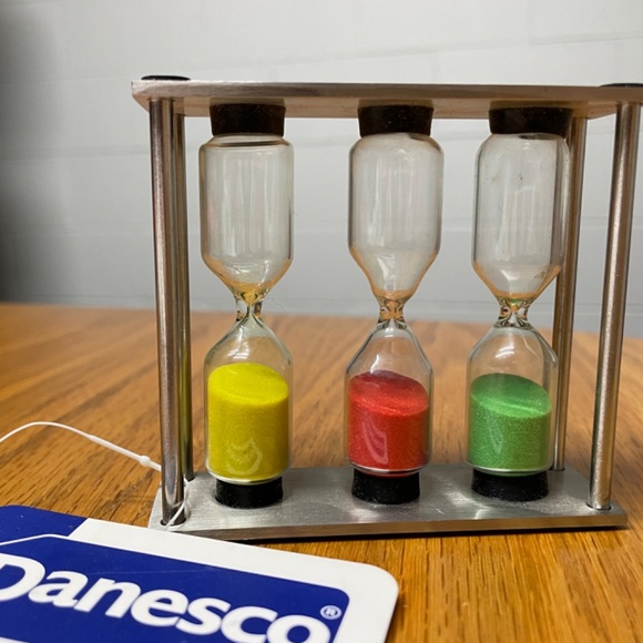 Danesco Hour Glass Colorful Tea Timer NWT - Picture 1 of 6